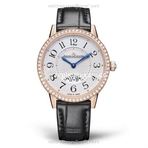 Jaeger-LeCoultre Rendez-Vous Date Medium Quartz Pink Gold / Diamond / Silver / Alligator 3472530