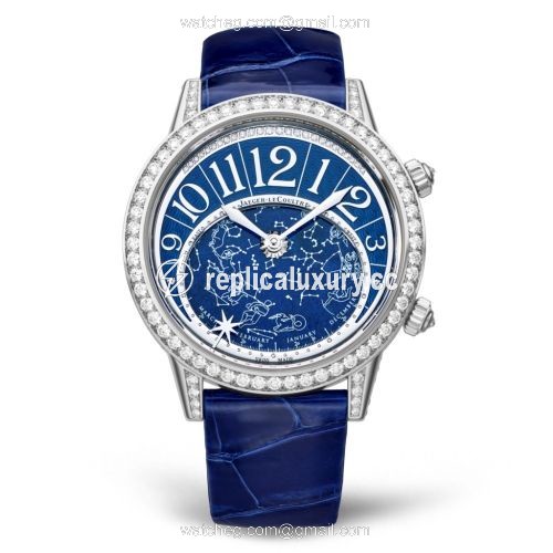 Jaeger-LeCoultre Rendez-Vous Celestial White Gold / Blue / Alligator 3483590