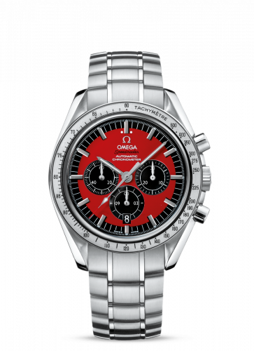 Omega Speedmaster Michael Schumacher Stainless Steel / Red / Bracelet / The Legend Red 3506.61.00