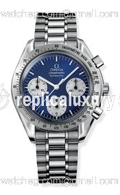 Omega Speedmaster Reduced Stainless Steel / Blue Inverted Panda / Bracelet / Japan 3510.82.00