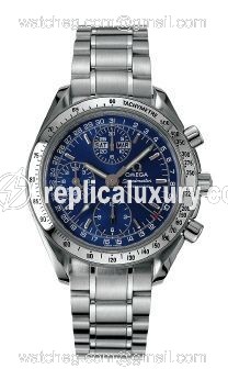 Omega Speedmaster Day-Date 39 Stainless Steel / Blue / Bracelet 3523.80.00