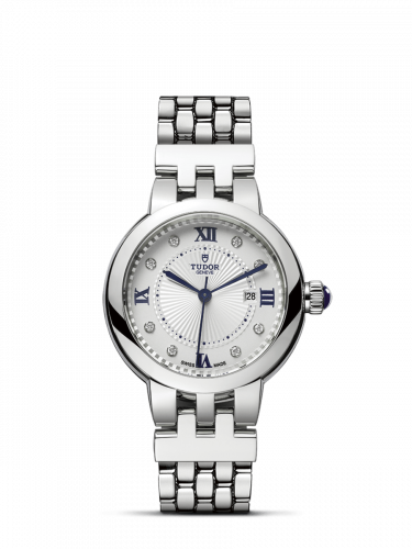 Tudor Clair de Rose 30 Stainless Steel / Silver-Diamond / Bracelet 35500-0004