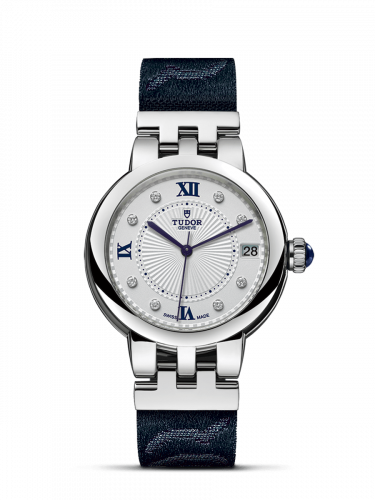 Tudor Clair de Rose 34 Stainless Steel / Silver-Diamond / Fabric 35800-0005