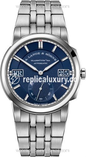 A. Lange & Sohne Odysseus Stainless Steel / Blue / Bracelet 363.179