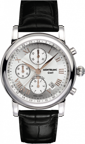 Montblanc Star Roman Chronograph GMT Automatic Silver 36967