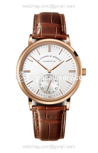 A. Lange & Sohne Saxonia Automatik Pink Gold / Silver 380.033