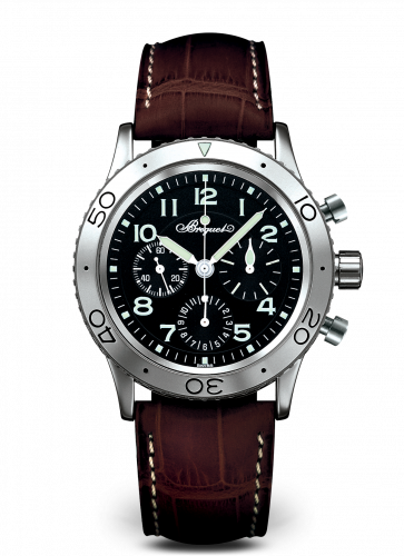 Breguet Type XX Stainless Steel / Black / Alligator 3800ST/92/9W6