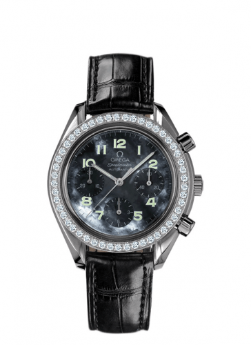 Omega Speedmaster Reduced Ladies Stainless Steel / Diamond / Blue MOP 3815.73.31