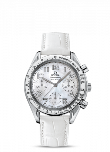 Omega Speedmaster Reduced Ladies Stainless Steel / MOP / White 3834.70.36