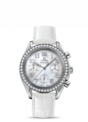 Omega Speedmaster Reduced Ladies Stainless Steel / Diamond / MOP / White 3835.70.36