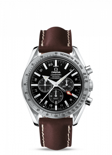 Omega Speedmaster Broad Arrow Co-Axial GMT Stainless Steel / Black 3881.50.37