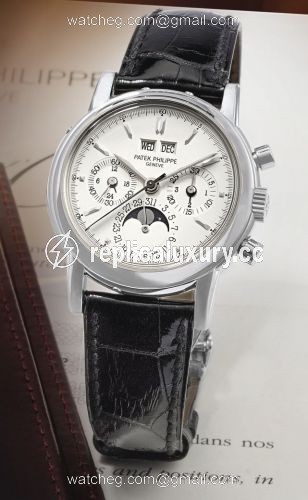 Patek Philippe Perpetual Calendar Chronograph 3970 White Gold / Silver 3970EG-016