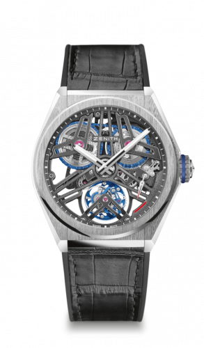 Zenith Defy Fusee Tourbillon Platinum / Skeleton / Alligator 40.9000.4805/75.R582