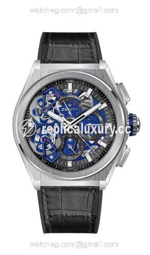 Zenith Defy Double Tourbillon Platinum / Skeleton / Alligator 40.9000.9020/78.R582