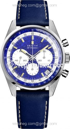 Zenith El Primero A386 Platinum / Lapis Lazuli / Phillips 40.P386.400/57.C842