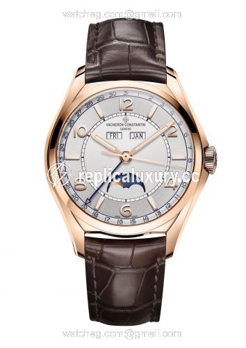 Vacheron Constantin FiftySix Complete Calendar Pink Gold / Silver 4000E/000R-B438