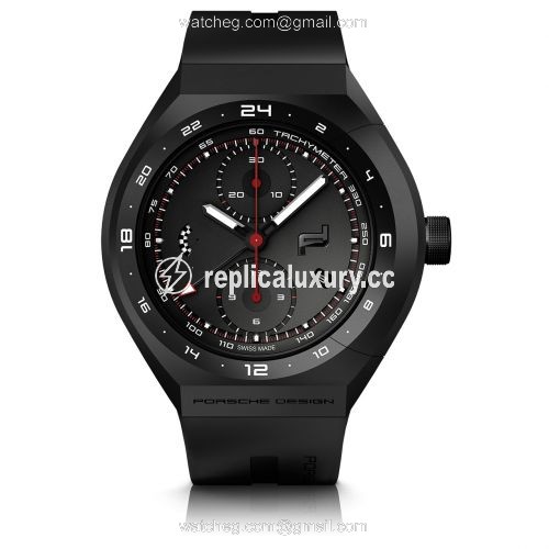 Porsche Design Monobloc Actuator 24H - Chronotimer Black & Rubber 4046901568047