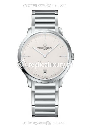Vacheron Constantin Patrimony 36mm Self-Winding White Gold / Silver / Bracelet 4100U/110G-B181