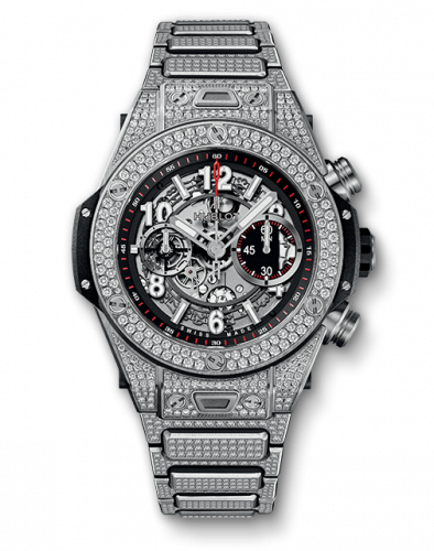 Hublot Big Bang Unico 45 Titanium / Pave / Bracelet 411.NX.1170.NX.3704