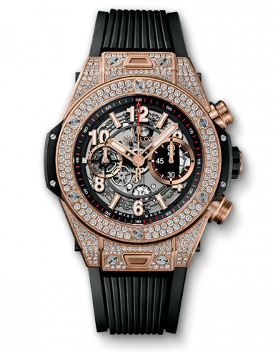 Hublot Big Bang Unico 45 King Gold / Pave / Black 411.OX.1180.RX.1704