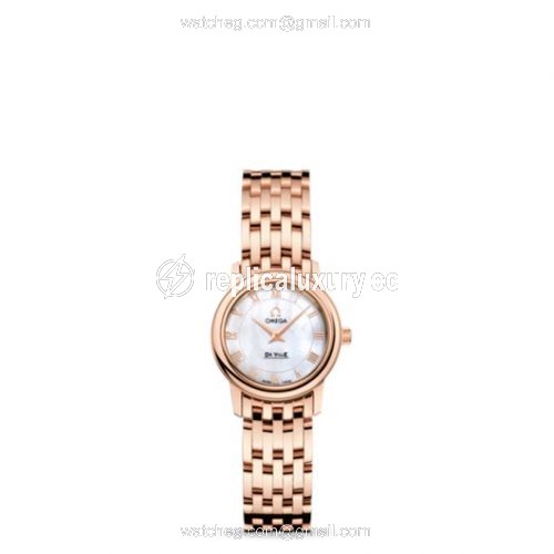 Omega De Ville Prestige Quartz 22 Red Gold / MOP / Bracelet 4116.70.00