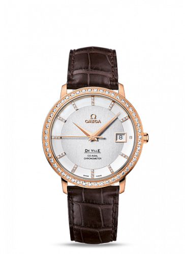 Omega De Ville Prestige Co-Axial 36.5 Red Gold / Diamond 413.58.37.20.52.001