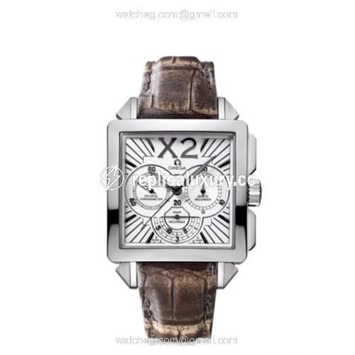 Omega De Ville X2 Co-Axial 37 Chronograph Stainless Steel / Silver 423.13.37.50.02.001