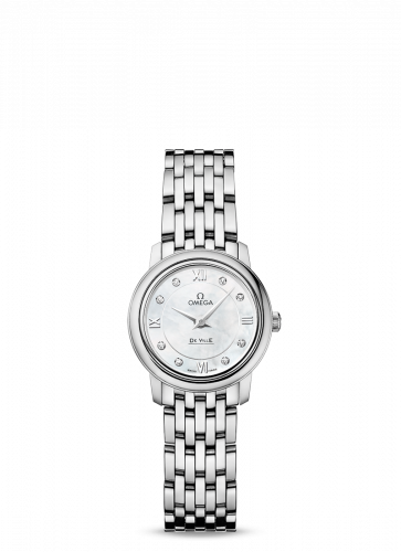 Omega De Ville Prestige Quartz 24.4 Stainless Steel / MOP / Bracelet 424.10.24.60.55.001