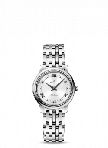 Omega De Ville Prestige Quartz 27.4 Stainless Steel / Vintage Silver / Bracelet 424.10.27.60.04.001