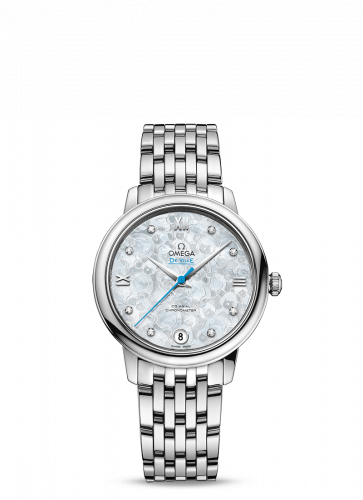 Omega De Ville Prestige Co-Axial 32.7 Stainless Steel / White MOP / Stainless Steel / Orbis 424.10.33.20.55.004