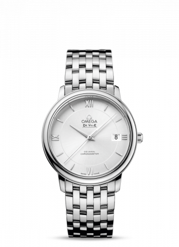 Omega De Ville Prestige Co-Axial 36.8 Stainless Steel / Silver / Bracelet 424.10.37.20.02.001
