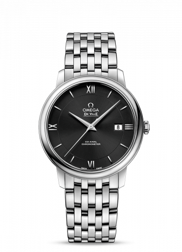 Omega De Ville Prestige Co-Axial 39.5 Stainless Steel / Black / Bracelet 424.10.40.20.01.001