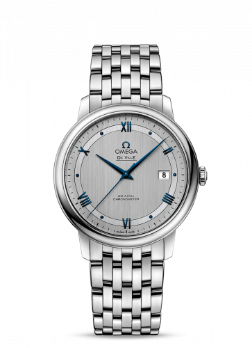 Omega De Ville Prestige Co-Axial 39.5 Stainless Steel / Vintage Silver / Bracelet 424.10.40.20.02.001
