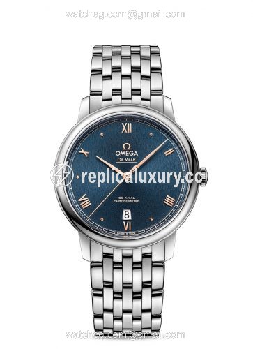 Omega De Ville Prestige Co-Axial 39.5 Stainless Steel / Blue Sunburst / Bracelet 424.10.40.20.03.004