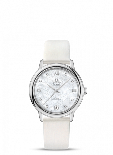 Omega De Ville Prestige Co-Axial 32.7 Stainless Steel / MOP Butterfly 424.12.33.20.55.001