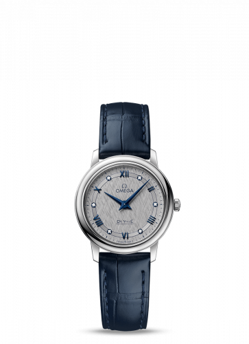 Omega De Ville Prestige Quartz 27.4 Stainless Steel / Vintage Grey Silk 424.13.27.60.56.001