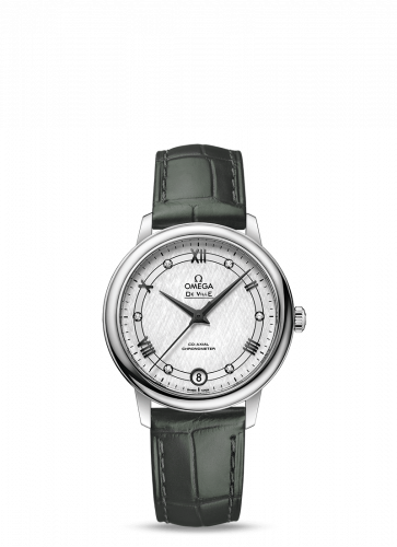 Omega De Ville Prestige Co-Axial 32.7 Stainless Steel / Vintage Silk Silver 424.13.33.20.52.002