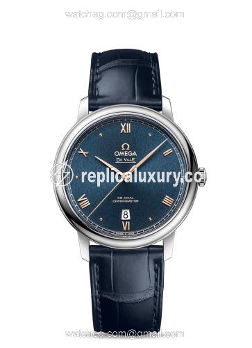 Omega De Ville Prestige Co-Axial 39.5 Stainless Steel / Blue Sunburst 424.13.40.20.03.004