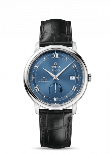 Omega De Ville Prestige Co-Axial 39.5 Power Reserve Stainless Steel / Vintage Blue 424.13.40.21.03.002