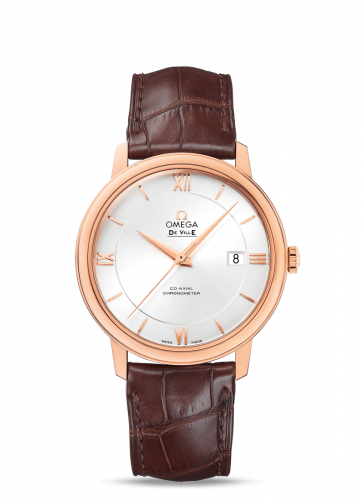 Omega De Ville Prestige Co-Axial 39.5 Red Gold / Silver 424.53.40.20.02.001