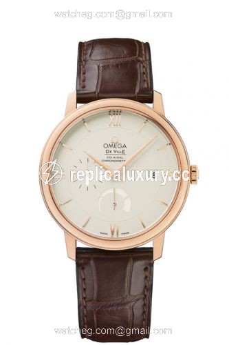 Omega De Ville Prestige Co-Axial 39.5 Power Reserve Red Gold / Ivory / GUM Red Square 424.53.40.21.09.001