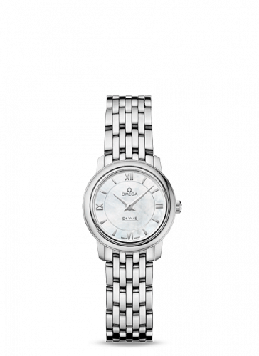 Omega De Ville Prestige Quartz 24.4 Stainless Steel / MOP / Bracelet 424.10.24.60.05.001