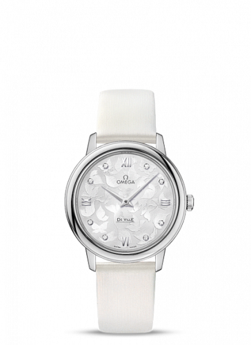 Omega De Ville Prestige Quartz 32.7 Butterfly Stainless Steel / Silver 424.12.33.60.52.001