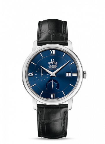 Omega De Ville Prestige Co-Axial 39.5 Power Reserve Stainless Steel / Blue 424.13.40.21.03.001