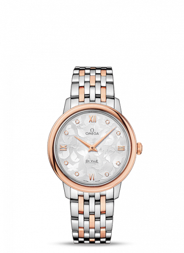 Omega De Ville Prestige Quartz 32.7 Butterfly Red Gold / Stainless Steel / Bracelet 424.20.33.60.52.001