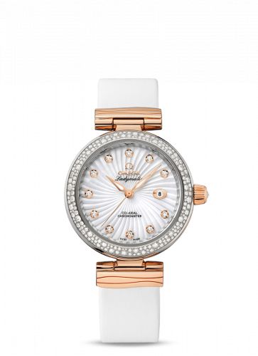Omega Ladymatic Co-Axial 34 Stainless Steel / Red Gold / Diamond / MOP 425.27.34.20.55.001