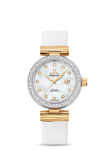 Omega LadyMatic Co-Axial 34 Stainless Steel / Yellow Gold / Diamond / MOP 425.27.34.20.55.003