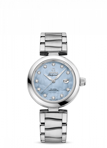 Omega LadyMatic Co-Axial 34 Stainless Steel / Blue MOP / Bracelet 425.30.34.20.57.003