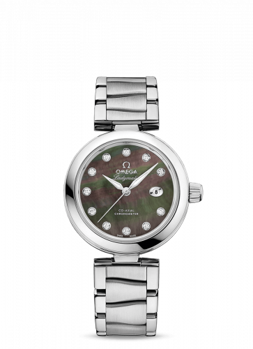 Omega LadyMatic Co-Axial 34 Stainless Steel / Brown MOP / Bracelet 425.30.34.20.57.004