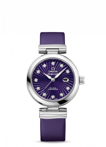 Omega LadyMatic Co-Axial 34 Stainless Steel / Purple 425.32.34.20.60.001